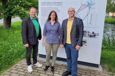 Besuch des Thüringer Landesbeauftragten und der Stiftung Naturschutz in Mödlareuth